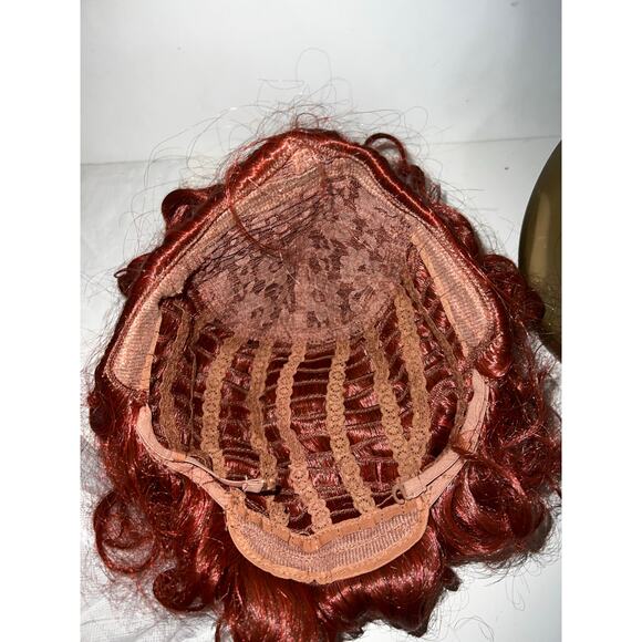 Women's Red Brown Curly Short Wig Cosplay Halloween Costume Party Hocus Pocus - Picture 14 of 14